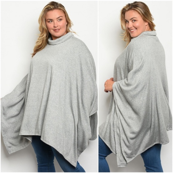 OATMEAL PONCHO - Picture 4 of 4